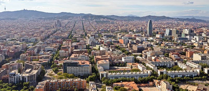 Luftaufnahme von Barcelona, Spanien